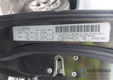 2017 Ram 1500 Laramie 4X4 5'7 Box from USA, damaged, VIN 1C6RR7NTXHS746035